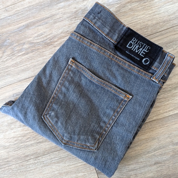 Rustic Dime Other - Rustic Dime Jeans, Gray Denim, Sz 34, Made in USA
